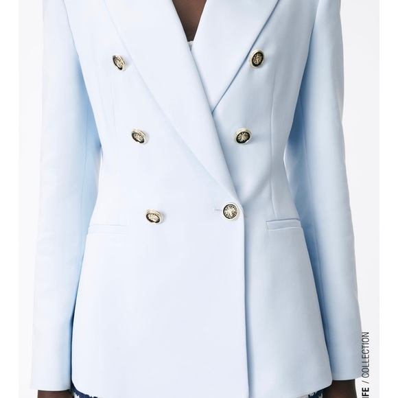 NWT ZARA Double Breasted Balmain Style Blazer XS - Picture 13 of 15